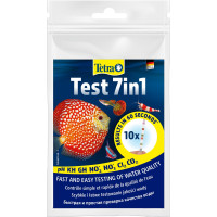 Набір тестів Tetra Test 7in1 для акваріумів для вимірювання параметрів води індикаторні 10шт