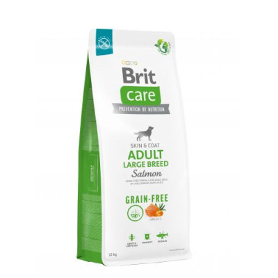 Сухий корм Brit Care Dog Grain-free Adult Large Breed для собак великих порід, беззерновий з лососем, 12 кг Сухий корм Brit Care Dog Grain-free Adult Large Breed для собак великих порід, беззерновий з лососем, 12 кг