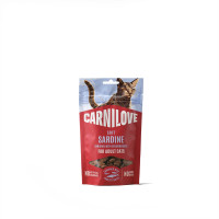 Ласощі Carnilove Soft Snack Sardine with Strawberry для котів м'які сардина і полуниця 50 г Ласощі Carnilove Soft Snack Sardine with Strawberry для котів м'які сардина і полуниця 50 г