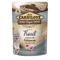 Корм вологий Carnilove Trout with Echinacea д/котів форель та ехінацея 85 г Корм вологий Carnilove Trout with Echinacea д/котів форель та ехінацея 85 г