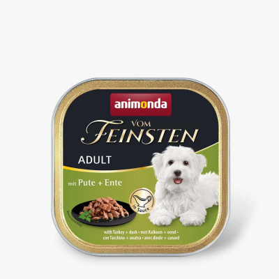 Корм вологий Vom Feinsten Adult with Turkey duck для дорослих собак з індичкою і качкою 150 г Корм вологий Vom Feinsten Adult with Turkey duck для дорослих собак з індичкою і качкою 150 г