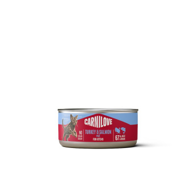 Корм вологий Carnilove Turkey & Salmon для кошенят паштет індичка і лосось 100 г Корм вологий Carnilove Turkey & Salmon для кошенят паштет індичка і лосось 100 г