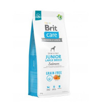 Сухий корм Brit Care Dog Grain-free Junior Large Breed для молодих собак великих порід, беззерновий з лососем, 12 кг Сухий корм Brit Care Dog Grain-free Junior Large Breed для молодих собак великих порід, беззерновий з лососем, 12 кг