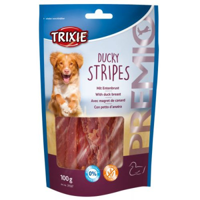 Ласощі Trixie Premio Ducky Stripes для собак шматочки з качки 100 г