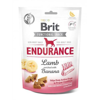 Функціональні ласощі Brit Care Endurance ягня з бананом для собак, 150 г Функціональні ласощі Brit Care Endurance ягня з бананом для собак, 150 г