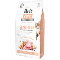 Сухий корм Brit Care Cat GF Sensitive HDigestion & Delicate Taste для котів з чутливим травленням, індичка та лосось, 7 кг Сухий корм Brit Care Cat GF Sensitive HDigestion & Delicate Taste для котів з чутливим травленням, індичка та лосось, 7 кг