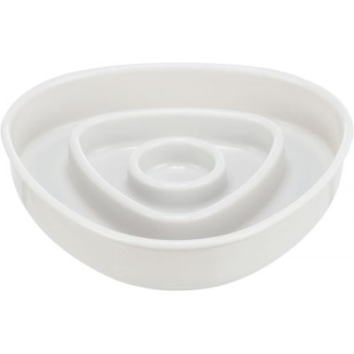 Миска Trixie Повільне годування для котів, 15х15 см, 350 мл (сіра)