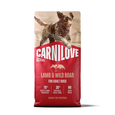 Корм сухий Carnilove Active Lamb & Wild Boar для собак ягня і дикий кабан 12 кг