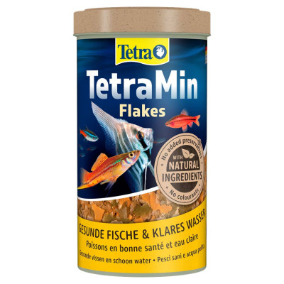 Корм сухий Tetra Min Flakes для тропічних акваріумних рибок в пластівцях 250мл