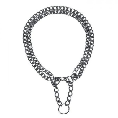 Нашийник-зашморг Trixie для собак, подвійний, хромований, 50 см/2,5 мм