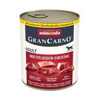 Вологий корм Animonda GranCarno для дорослих собак, мультим'ясний коктейль, 800 г Вологий корм Animonda GranCarno для дорослих собак, мультим'ясний коктейль, 800 г