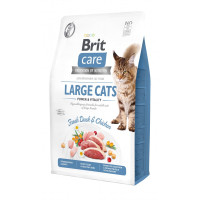 Корм сухий Brit Care Cat Grain Free Large Power Vitality для дорослих котів великих порід з качкою та куркою 2 кг