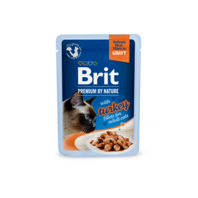Корм вологий Brit Premium Delicate Fillets in Gravy Turkey для котів філе в соусі індичка 85 г Корм вологий Brit Premium Delicate Fillets in Gravy Turkey для котів філе в соусі індичка 85 г