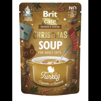 Корм вологий Brit Care Christmas Turkey Soup для котів різдвяний суп з індичкою 75 г