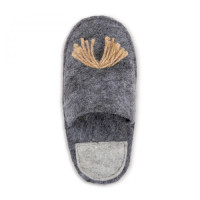 Іграшка Природа «Пантофля» для собак, сіра, 15х7 см Іграшка Природа «Пантофля» для собак, сіра, 15х7 см