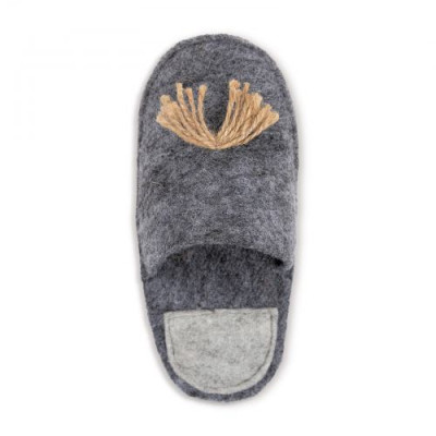 Іграшка Природа «Пантофля» для собак, сіра, 15х7 см Іграшка Природа «Пантофля» для собак, сіра, 15х7 см