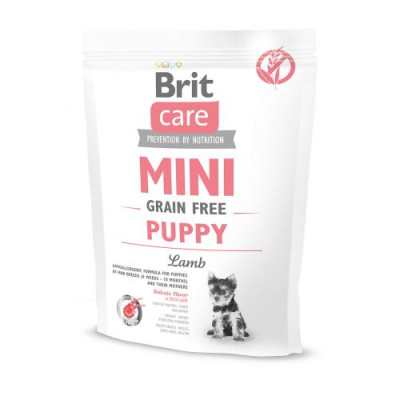 Сухий корм Brit Care GF Mini Puppy для цуценят мініатюрних порід, з ягням, 400 г Сухий корм Brit Care GF Mini Puppy для цуценят мініатюрних порід, з ягням, 400 г