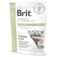 Сухий корм Brit GF VetDiet Cat Diabetes для котів, при цукровому діабеті, з куркою та горохом, 400 г Сухий корм Brit GF VetDiet Cat Diabetes для котів, при цукровому діабеті, з куркою та горохом, 400 г