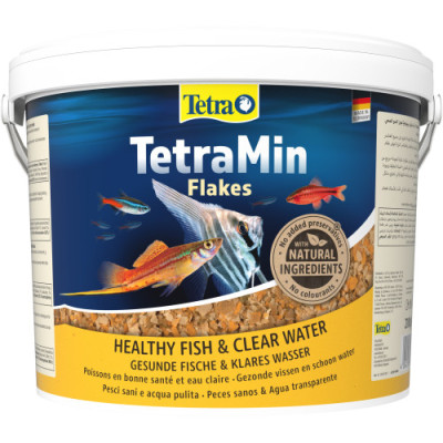 Корм сухий Tetra Min Flakes для тропічних акваріумних рибок в пластівцях 10 л/2,1 кг Корм сухий Tetra Min Flakes для тропічних акваріумних рибок в пластівцях 10 л/2,1 кг