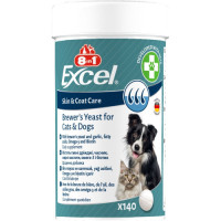 Вітаміни 8in1 Excel Brewers Yeast для собак та котів, пивні дріжджі з часником, для шкіри та шерсті, 140 шт Вітаміни 8in1 Excel Brewers Yeast для собак та котів, пивні дріжджі з часником, для шкіри та шерсті, 140 шт