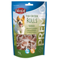 Ласощі Trixie Premio Fish Chicken Rolls для собак роли з куркою та лососем 75 г Ласощі Trixie Premio Fish Chicken Rolls для собак роли з куркою та лососем 75 г