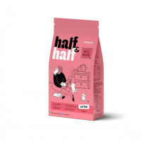 Сухий корм Half&Half для кошенят, з яловичиною, 2 кг Сухий корм Half&Half для кошенят, з яловичиною, 2 кг