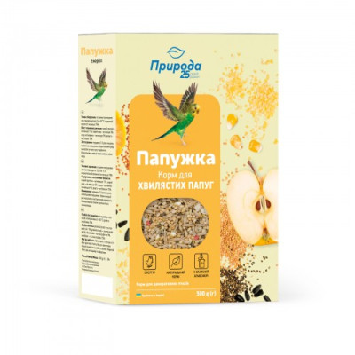 Корм Природа «Папужка. Енергія» для хвилястих папуг, 500 г Корм Природа «Папужка. Енергія» для хвилястих папуг, 500 г