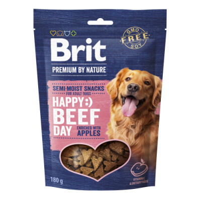 Ласощі для cобак Brit Premium Semi-moist Snacks Beef with Apples напіввологі з яловичиною і яблуками 180 г Ласощі для cобак Brit Premium Semi-moist Snacks Beef with Apples напіввологі з яловичиною і яблуками 180 г