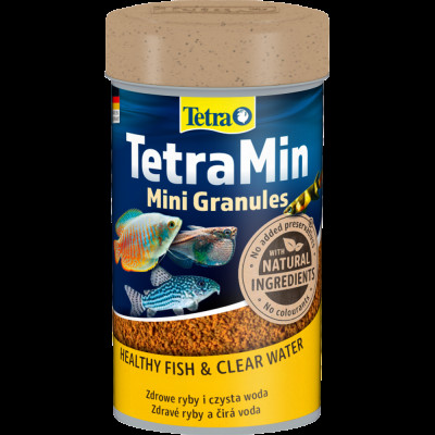 Корм сухий Tetra Min Mini Granules для акваріумних рибок в гранулах 45 г