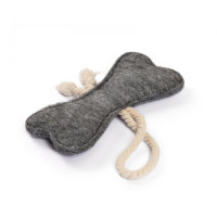 Іграшка Природа «Кісточка велика» для собак, сіра, 15х16х7 см Іграшка Природа «Кісточка велика» для собак, сіра, 15х16х7 см