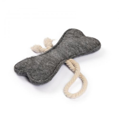 Іграшка Природа «Кісточка велика» для собак, сіра, 15х16х7 см Іграшка Природа «Кісточка велика» для собак, сіра, 15х16х7 см