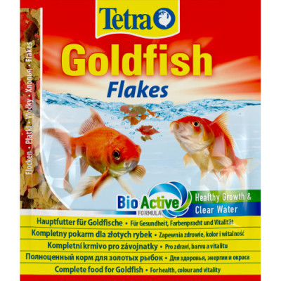Корм Tetra Goldfish Flakes для золотих рибок, 12 г (пластівці) Корм Tetra Goldfish Flakes для золотих рибок, 12 г (пластівці)