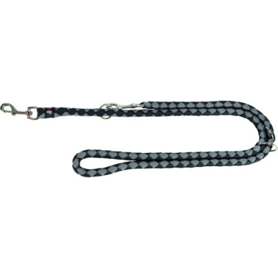 Повідець Trixie Cavo регульований для собак L–XL 2 м d 18 мм чорний/графіт Повідець Trixie Cavo регульований для собак L–XL 2 м d 18 мм чорний/графіт