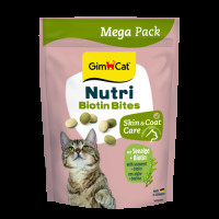 Вітаміни GimCat NUTRI BIOTIN BITES  для котів  для покращення стану шерсті та шкіри 425г Вітаміни GimCat NUTRI BIOTIN BITES  для котів  для покращення стану шерсті та шкіри 425г