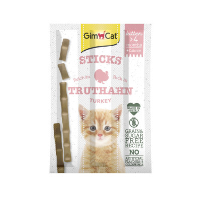 Ласощі GimCat Gimpet Kitten М'ясні палочки для кошенят, 3 шт Ласощі GimCat Gimpet Kitten М'ясні палочки для кошенят, 3 шт