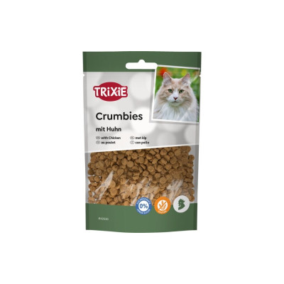 Ласощі Trixie Crumbies для котів хрусткі подушечки з куркою 50 г