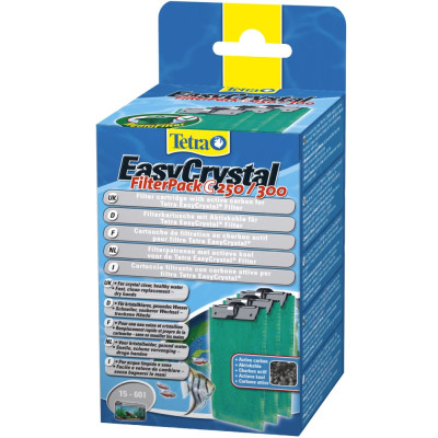 Вкладиш Tetra фільтруючий Filter Pack 250/300 C для внутрішнього фільтра Tetra Easy Crystal 250/300 з активованим вугіллям 3 Вкладиш Tetra фільтруючий Filter Pack 250/300 C для внутрішнього фільтра Tetra Easy Crystal 250/300 з активованим вугіллям 3