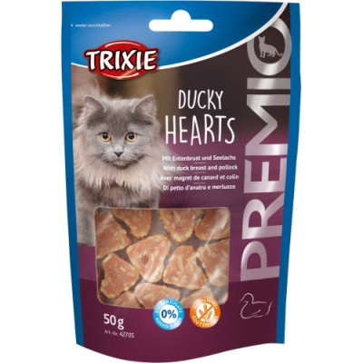 Ласощі Trixie Premio Ducky Hearts для котів сердечка з качкою та рибою 50 г Ласощі Trixie Premio Ducky Hearts для котів сердечка з качкою та рибою 50 г