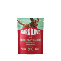 Корм вологий Carnilove Turkey & Pheasant with Raspberry Leaves для собак паштет індичка і фазан з листям малини 300 г Корм вологий Carnilove Turkey & Pheasant with Raspberry Leaves для собак паштет індичка і фазан з листям малини 300 г