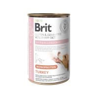 Корм вологий Brit VetDiet Hypoallergenic Turkey для собак із харчовою алергією з індичкою 400 г