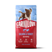 Корм сухий Carnilove Active Salmon & Turkey Puppy для цуценят лосось та індичка 12 кг Корм сухий Carnilove Active Salmon & Turkey Puppy для цуценят лосось та індичка 12 кг