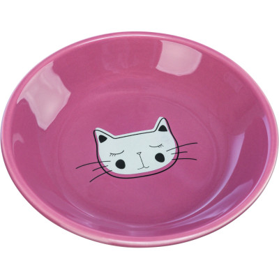Миска Trixie для котів пласка керамічна 0,2 л діаметр 14 см Миска Trixie для котів пласка керамічна 0,2 л діаметр 14 см