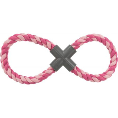 Іграшка Trixie Канат-вісімка плетений для собак, 35 см Іграшка Trixie Канат-вісімка плетений для собак, 35 см