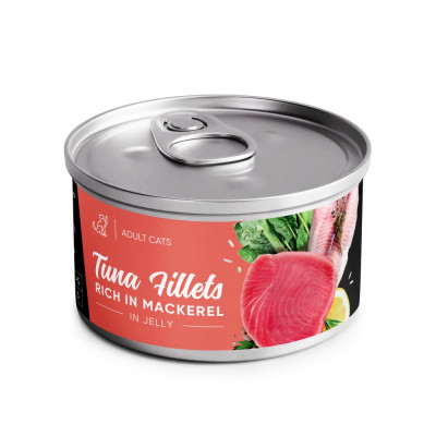 Корм вологий Savory Tuna Fillets rich in Mackerel in Jelly for Adult Cats філе тунця з макреллю в желе для дорослих котів, 7 Корм вологий Savory Tuna Fillets rich in Mackerel in Jelly for Adult Cats філе тунця з макреллю в желе для дорослих котів, 7