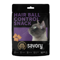 Хрумкі ласощі Savory Cats Snacks Pillows Hair Ball Control для дорослих котів, подушечки для виведення шерсті, 180 г Хрумкі ласощі Savory Cats Snacks Pillows Hair Ball Control для дорослих котів, подушечки для виведення шерсті, 180 г