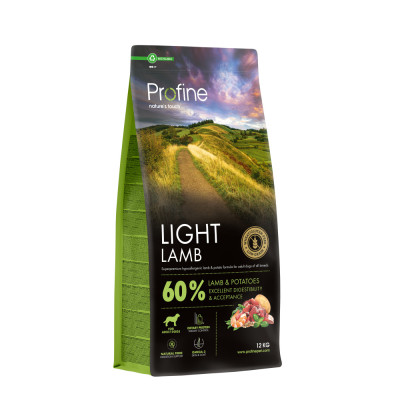 Корм сухий Profine Light Lamb and Potatoes д/собак з надмірною вагою ягня і картопля 12 кг Корм сухий Profine Light Lamb and Potatoes д/собак з надмірною вагою ягня і картопля 12 кг