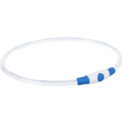 Нашийник Trixie Flash Light Ring USB для собак мигаючий силіконовий синій розмір S–M 40 см/8 мм Нашийник Trixie Flash Light Ring USB для собак мигаючий силіконовий синій розмір S–M 40 см/8 мм
