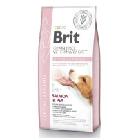 Сухий корм Brit GF VetDiet Dog Hypoallergenic для собак, при харчовій алергії, з лососем, горохом і гречкою, 12 кг Сухий корм Brit GF VetDiet Dog Hypoallergenic для собак, при харчовій алергії, з лососем, горохом і гречкою, 12 кг