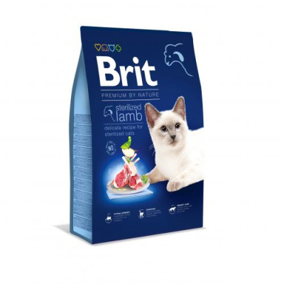 Сухий корм Brit Premium Cat by Nature Sterilized Lamb для стерилізованих котів, з ягням, 8 кг Сухий корм Brit Premium Cat by Nature Sterilized Lamb для стерилізованих котів, з ягням, 8 кг