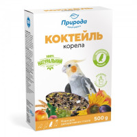 Корм Природа Коктейль «Корела» для середніх папуг, 500 г Корм Природа Коктейль «Корела» для середніх папуг, 500 г
